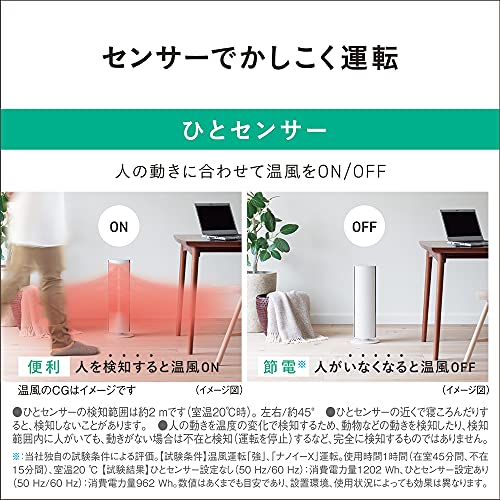 パナソニック(Panasonic) 【夏冬兼用】パナソニック ホット＆クール セラミックファンヒーター 夏冬兼用 温風5段階 / 涼風9段階 ナノイーXの通販は