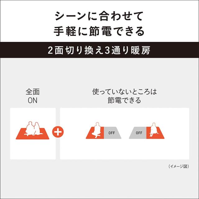 パナソニック ホットカーペット 電気カーペット トリプル断熱構造 省エネ タイマー機能 ダニ対策 2面切り替え 着せかえカバー付 3畳 DC-3_6