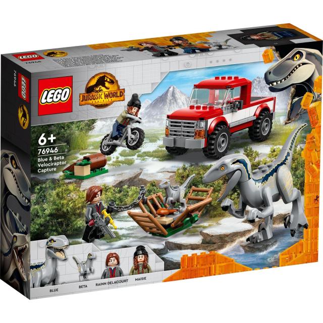 レゴ(LEGO) ジュラシック・ワールド ヴェロキラプトルをおびき出せ:ブルーとベータ ギフト 76946 おもちゃ ブロック 誕生日プレゼント 乗_1