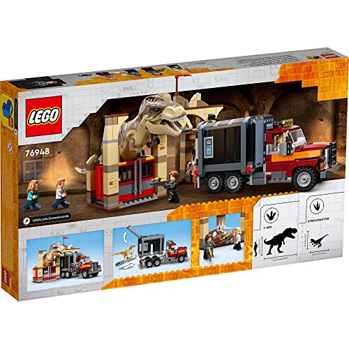 レゴ(LEGO) ジュラシック・ワールド おもちゃ 恐竜 T-レックスとアトロキラプトルの大脱走 クリスマスプレゼント クリスマス 76948 ブロ
