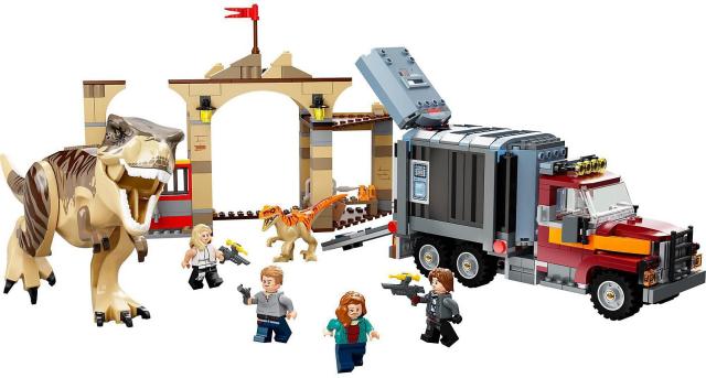 レゴ(LEGO) ジュラシック・ワールド おもちゃ 恐竜 T-レックスとアトロキラプトルの大脱走 クリスマスプレゼント クリスマス 76948 ブロ