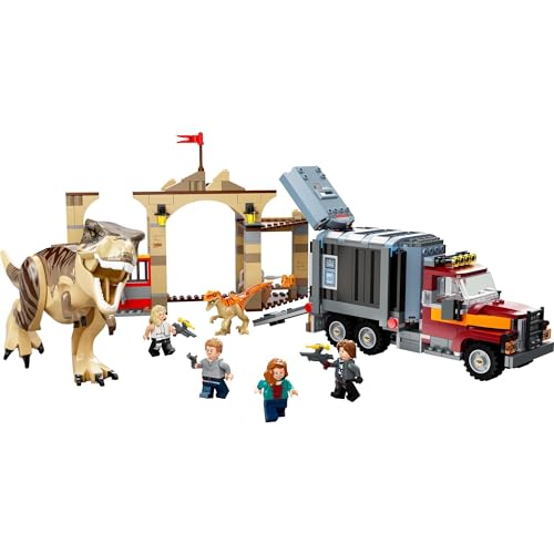 レゴ(LEGO) ジュラシック・ワールド おもちゃ 恐竜 T-レックスとアトロキラプトルの大脱走 クリスマスプレゼント クリスマス 76948 ブロ