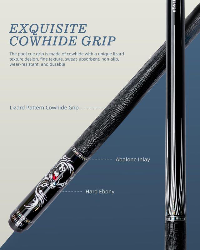 KONLLEN カーボンファイバー プールキュー 147cm 12.5mm 低たわみ