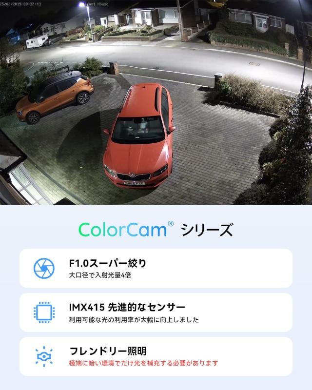 【3年保証・4K画質・フルカラー撮影】H.View ドーム型 防犯カメラ 4台セット 800万画素 有線 カラー暗視 POE給電カメラ 8ch H.265 4Kレコ_2