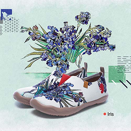 [UIN] スリッポン レディース ローファースリッポン アート旅行靴 幅広 靴 フラットシューズ 軽い プレゼント 人気 男女兼用 おしゃれ レ UIN] スリッポン レディース ローファースリッポン アート旅行靴 幅広