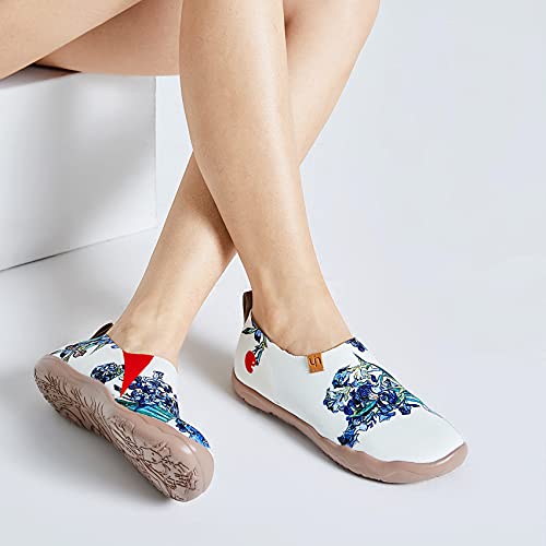 UIN] スリッポン レディース ローファースリッポン アート旅行靴 幅広