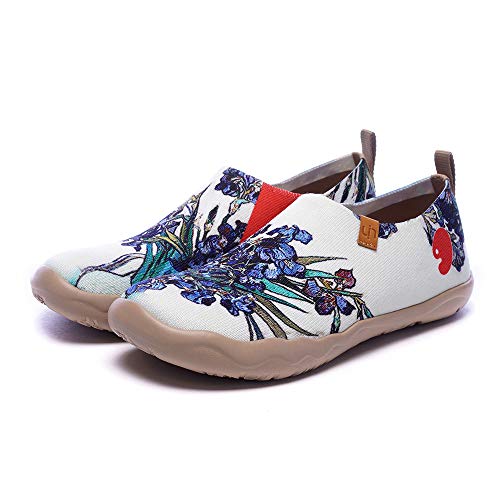 UIN] スリッポン レディース ローファースリッポン アート旅行靴 幅広