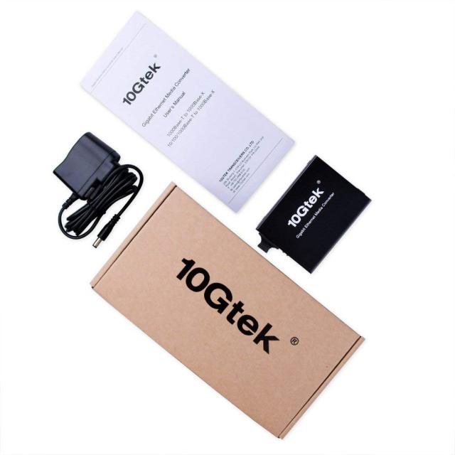 1.25G ギガビット 光メディアコンバーター、10/100/1000M RJ45から1000M マルチモード 2芯 SCファイバー、内蔵SCモジュール、最大550mの通販は