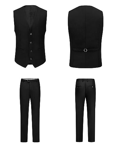 YFFUSHI] スーツ メンズ 3点セット ジャケット スラックス ベスト