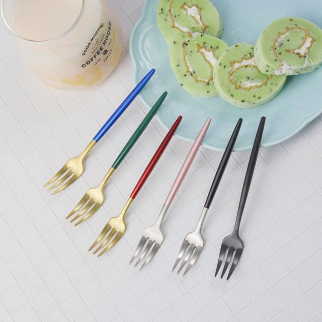 Easytoti フォーク ケーキフォーク デザートフォーク 5本セット13.5