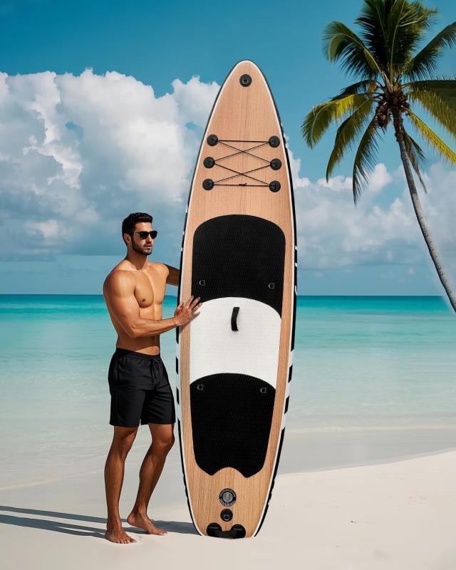 fokbon インフレータブルトスタンドアップパドルボード長さ320cm Amazon | SUPボード 茶色 | fokbon | サーフボード