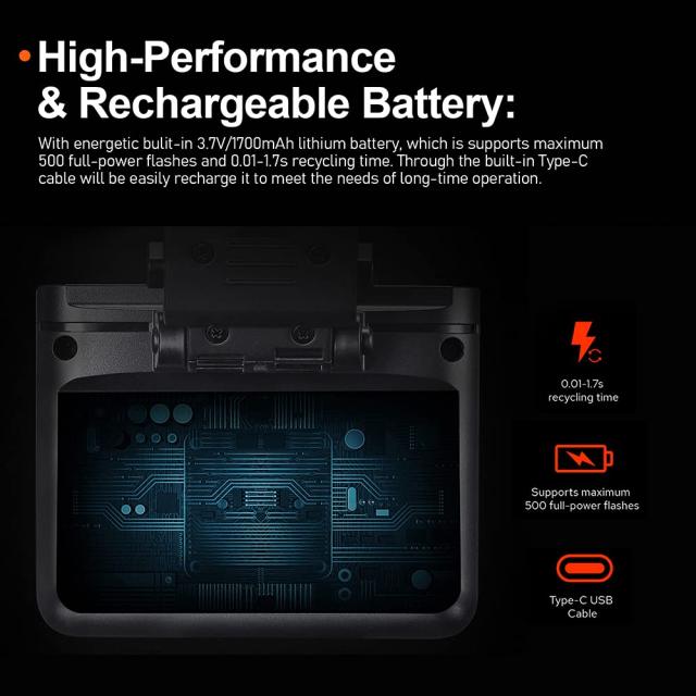 Godox MF12-K2 マクロフラッシュ 2ライトキット オフカメラ TTL フラッシュスピードライト 12W、2.4G 無線制御、TTL/M モード、内蔵 3.7V