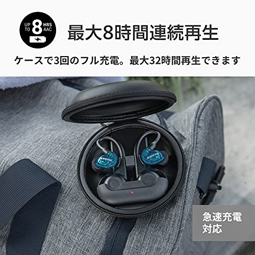 SHURE シュア (第2世代) AONIC 215 完全ワイヤレス高遮音性イヤホン / SE21DYBK+TW2-A トランスルーセントブラック : IPX4防滴 / 外音取_2