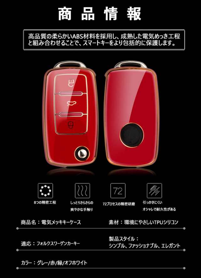 SANRILY] スマート キー ケース キーカバー キー保護 キーホルダー