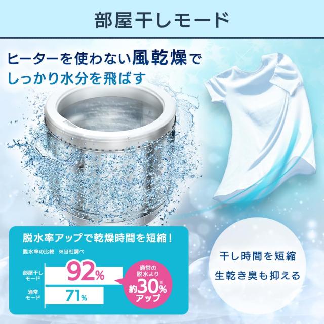 アイリスオーヤマ 洗濯機 8kg 新生活 一人暮らし ホワイト 縦型 IAW-T804E-W_6