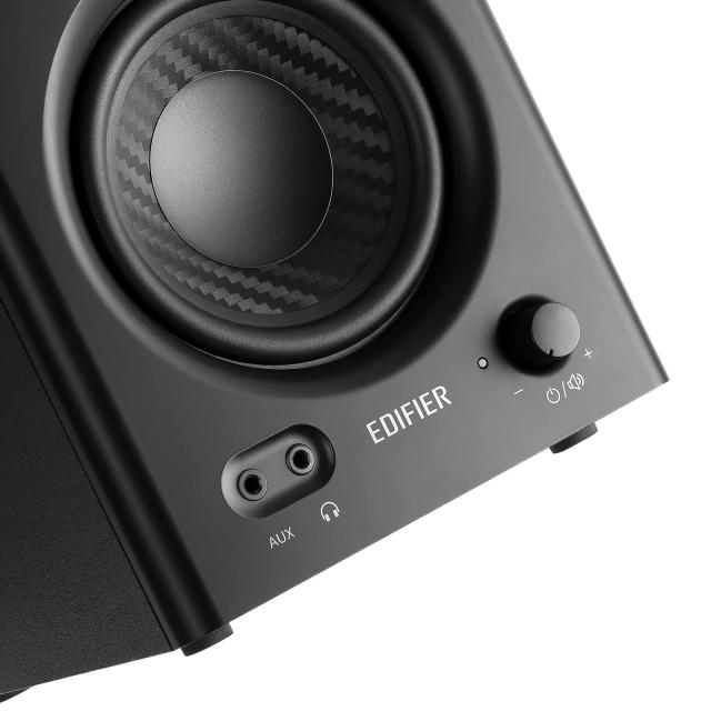 Edifier MR4 42W スタジオモニタースピーカー、アクティブニアフィールドモニター用スピーカー、TRSバランス入力/RCA/3.5mmステレオミニ_3
