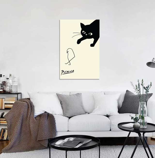 ポスター ピカソ 動物 猫 絵画 玄関 インテリア 壁掛け絵画 雑貨