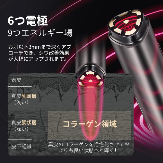 最新型】AMIRO 美顔器 EMS 1台10役 ラジオ波 RF美容器 AMIRO