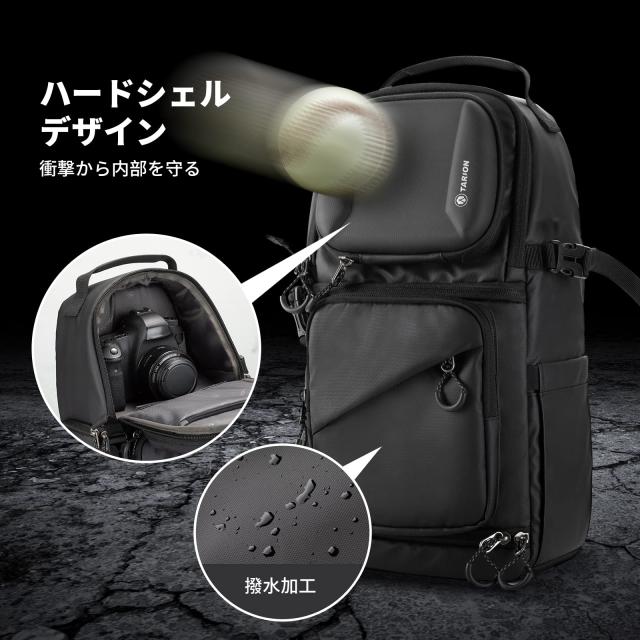 撥水加工のハードシェルカメラバッグ ショルダータイプ TARION カメラバッグ スリングバッグ ドローンバッグ リュック ハード