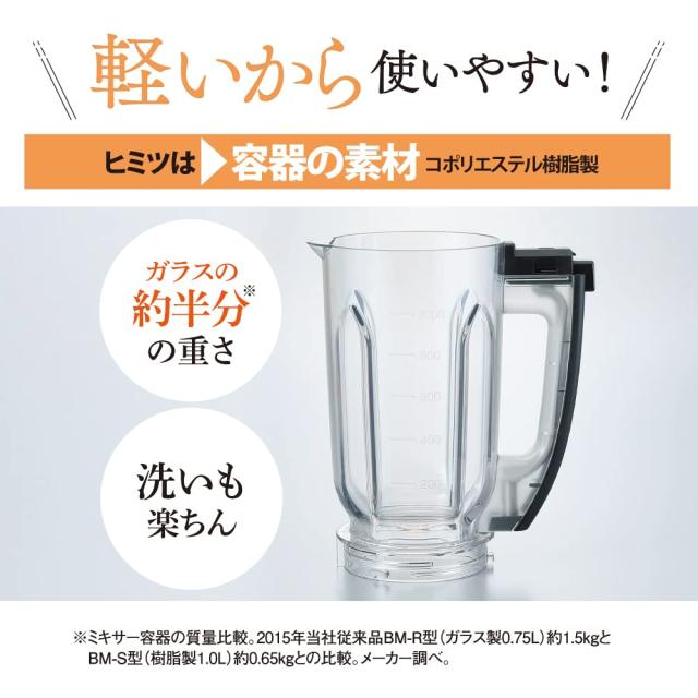 象印マホービン ミキサー 1.0L グレージュ BM-SA10-HC_3