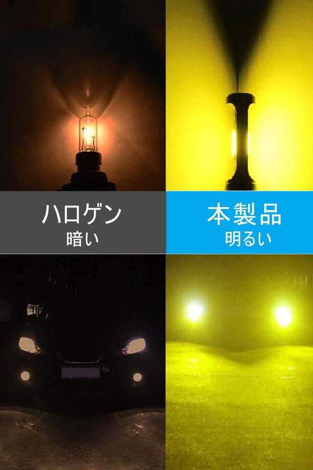 h11 led フォグランプ 黄色 爆光 車検対応 H8 H9 H16JP h11 led フォグ