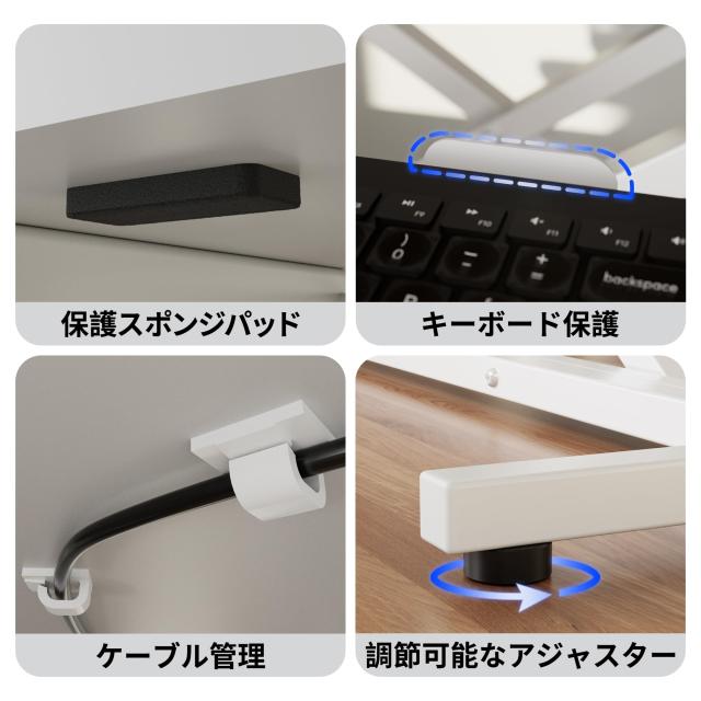 ERGOMAKER スタンディングデスク 卓上 幅91*奥行40cm 高さ調節12〜52CM