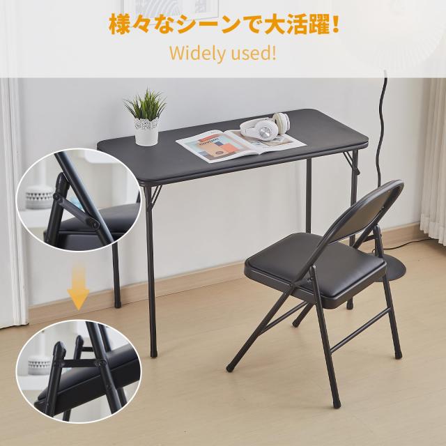 BOOSDEN パイプ椅子 4脚セット 折りたたみチェア ミーティングチェア 会議椅子 背もたれ 折り畳み イス ダイニングチェア いす 折りたたの通販は