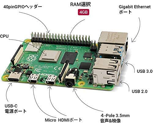 Raspberry Pi 4（8GB技適マーク付き）/ 32GBメモリカード/ 5V 3A USB-Type-C 電源アダプター/2つのHD OUTケーブルライン/1つ9層ケース/冷_2
