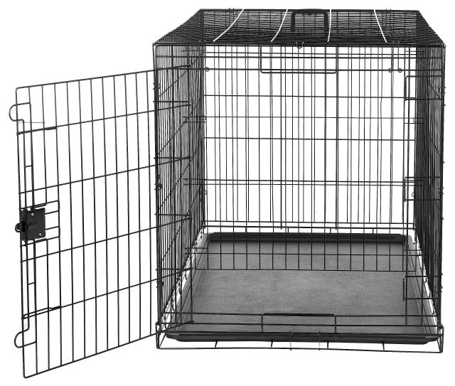 Amazonベーシック 犬 ペットケージ 折りたたみ可能 トレー付き 