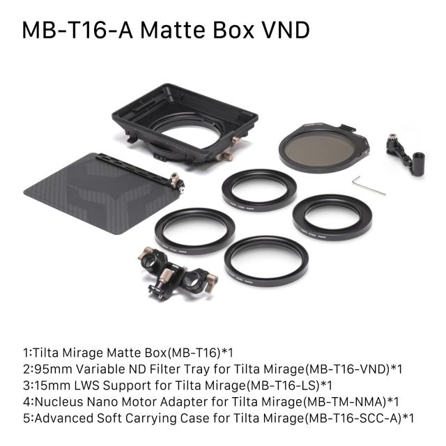 Tilta Mirage VND キット ？ 可変 ND フィルター付きモジュラー マット ボックス + アクセサリー