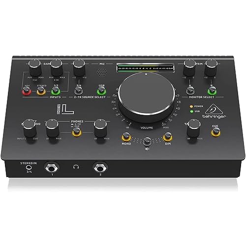 ベリンガー Behringer 2x2 USBオーディオインターフェース 192kHz対応 MIDASマイクプリアンプ搭載 内蔵トークバックマイク スタジオコン_1
