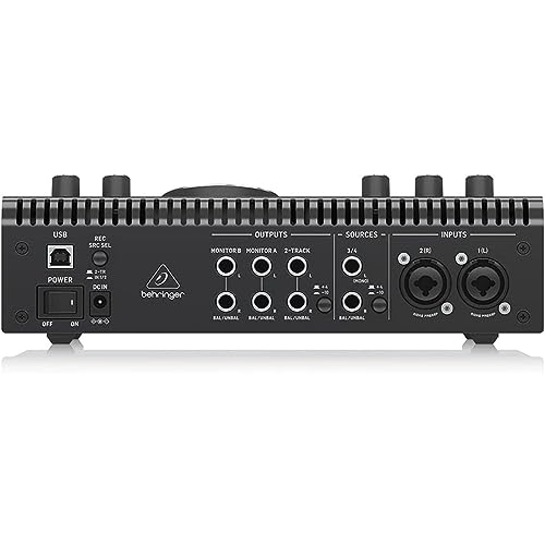 ベリンガー Behringer 2x2 USBオーディオインターフェース 192kHz対応 MIDASマイクプリアンプ搭載 内蔵トークバックマイク スタジオコン_4