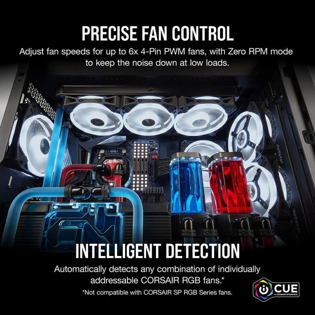 CORSAIR iCUE COMMANDER CORE XT スマート RGB ライティングとファンスピードコントローラー CL-9011112-WW_2