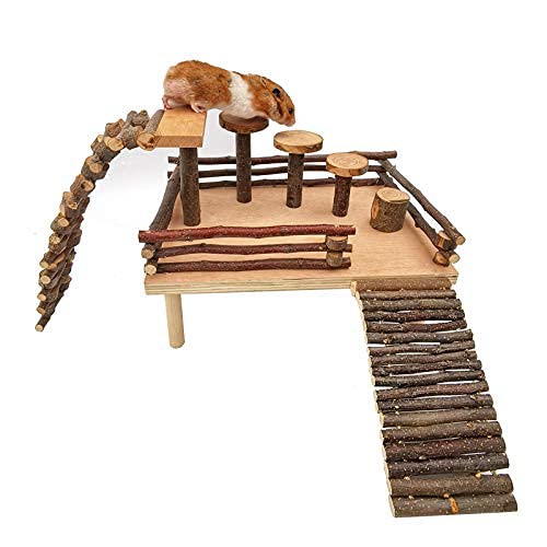 Wooden Teether 小動物おもちゃ 天然木製 ハムスター あそび道具 小型ペットおもちゃ モルモット ハリネズミ リス 遊具 ストレス解消 運の通販は