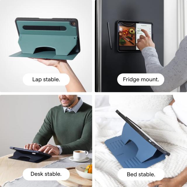 ZUGU iPad Mini ケース 2021 第6世代 極薄 落下衝撃保護 7段階スタンド機能 Apple ペンホルダー ワイヤレス充電 オートスリープ スマート_3