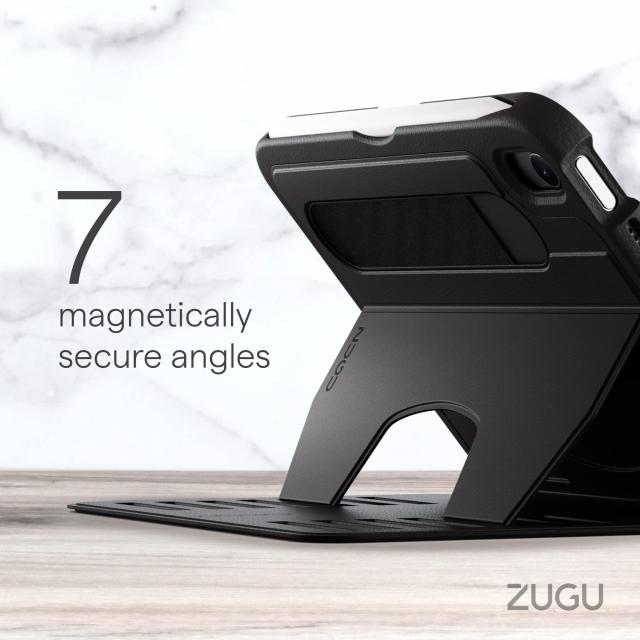 ZUGU iPad Mini ケース 2021 第6世代 極薄 落下衝撃保護 7段階スタンド機能 Apple ペンホルダー ワイヤレス充電 オートスリープ スマート_4