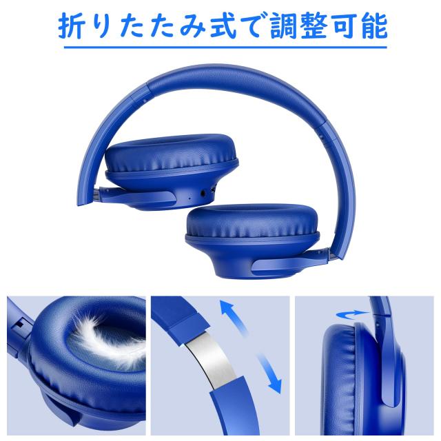 ワイヤレス ヘッドホン KVIDIO Bluetooth 5.0 55時間再生