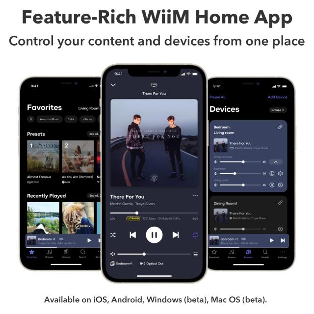 WiiM Mini AirPlay 2 レシーバーアダプター WiiM Mini AirPlay 2レシーバーアダプター、WiFiマルチルーム