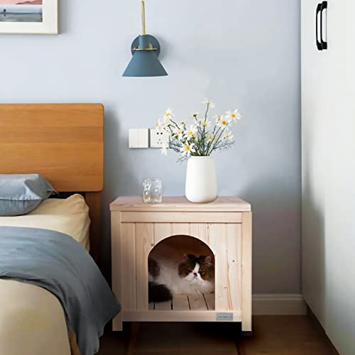 petsfit 犬小屋 猫小屋 ペットハウス 天然木 杉 犬舎 猫舎 木製ゲージ 小型犬 おしゃれ 屋内 ベージュ