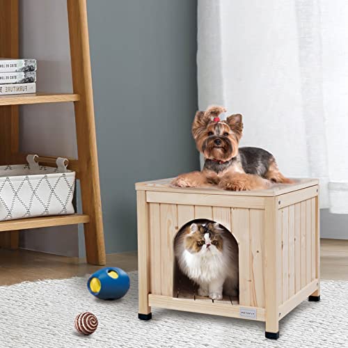 petsfit 犬小屋 猫小屋 ペットハウス 天然木 杉 犬舎 猫舎 木製ゲージ 小型犬 おしゃれ 屋内 ベージュ