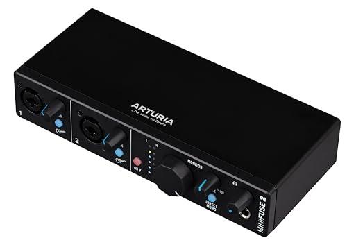Arturia アートリア 音楽制作ソフト付属 デュアル・オーディオ＆MIDIインターフェイス MiniFuse 2 ブラック_1