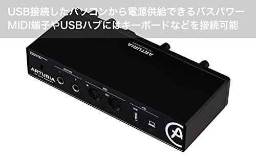 Arturia アートリア 音楽制作ソフト付属 デュアル・オーディオ＆MIDIインターフェイス MiniFuse 2 ブラック_2