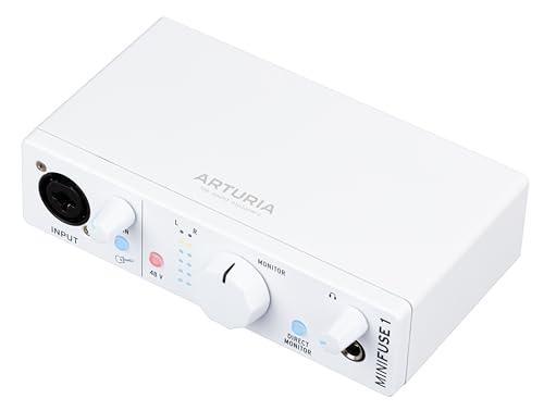 Arturia アートリア 音楽制作ソフト付属 ポータブル・オーディオインターフェイス MiniFuse 1 ホワイト_1
