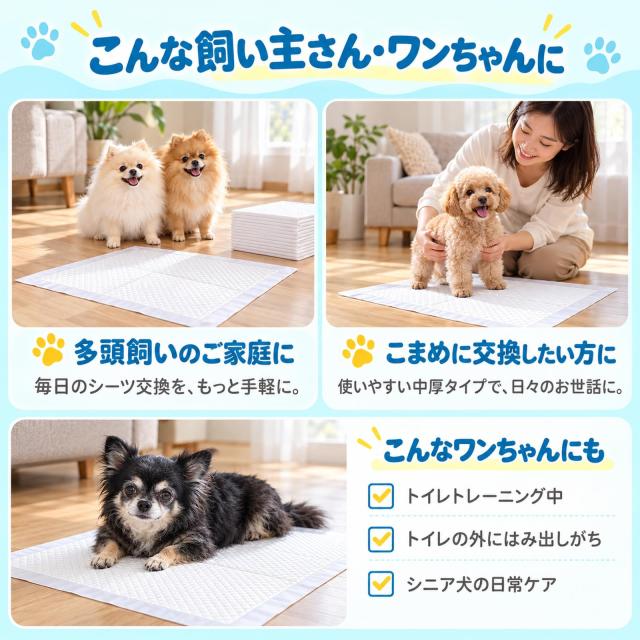 HONEYCARE ハニーケア ペットシーツ 中厚型 レギュラー 100枚x4袋(400