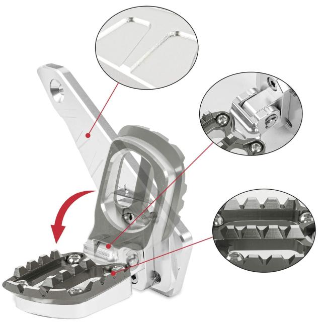 PSLER? オートバイ用 ステップ フットペグ 汎用 フットペグ フットレスト フロント ステップ バー 対応車種 X-ADV 750 2021年-2025年