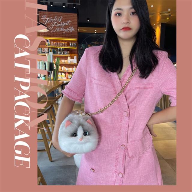 HUIJUFU] 猫 ポーチトートバッグ 猫好きプレゼント母の日 猫