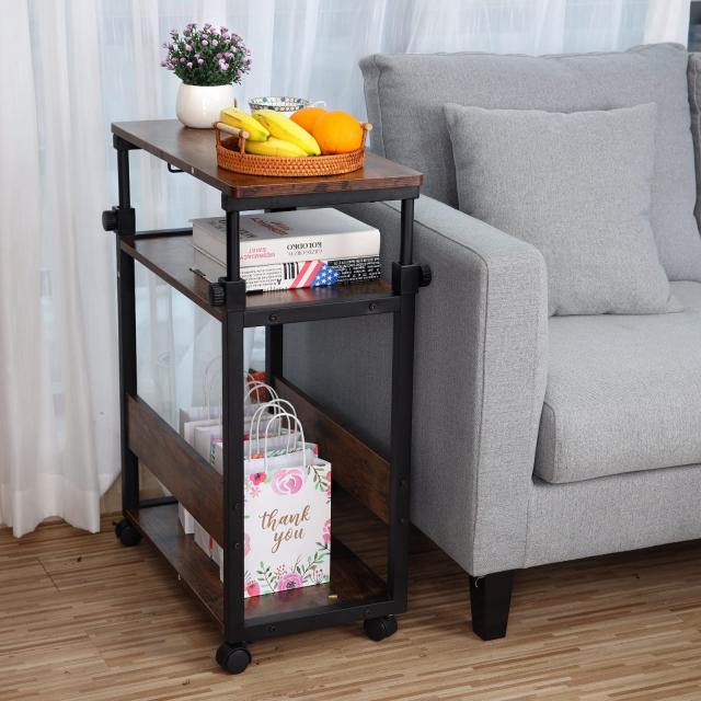 TTWO パソコンワゴン CPUワゴン 昇降式 高さ調節 デスク キャスター付き サイドデスク・L字デスク・プリンター台 MASTLUパソコンワゴン昇降式 PCワゴン CPUワゴン 高さ調節可能 幅60