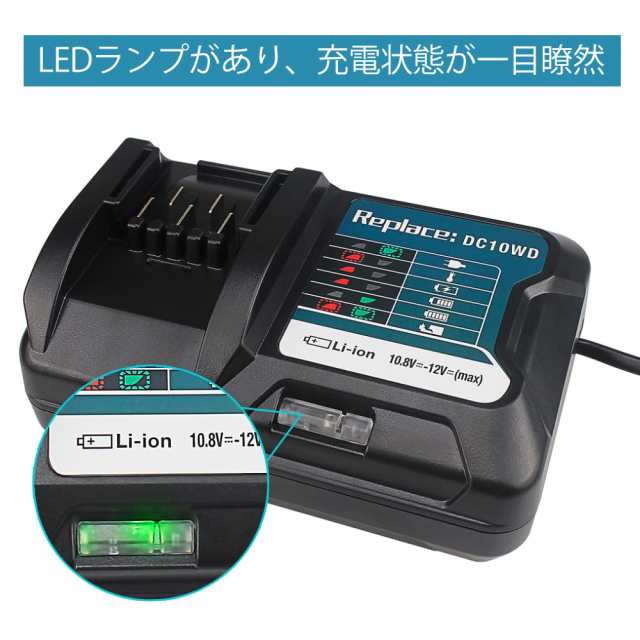 Waitleyマキタ互換充電器 DC10WDマキタ10.8V バッテリー充電 BL1015 BL1016 BL1021B BL1041B FD05  DT03 RJ03Z SH02Z PH04Z DC10SBなど充の通販はau PAY マーケット - ふうまりストア | au PAY  マーケット－通販サイト