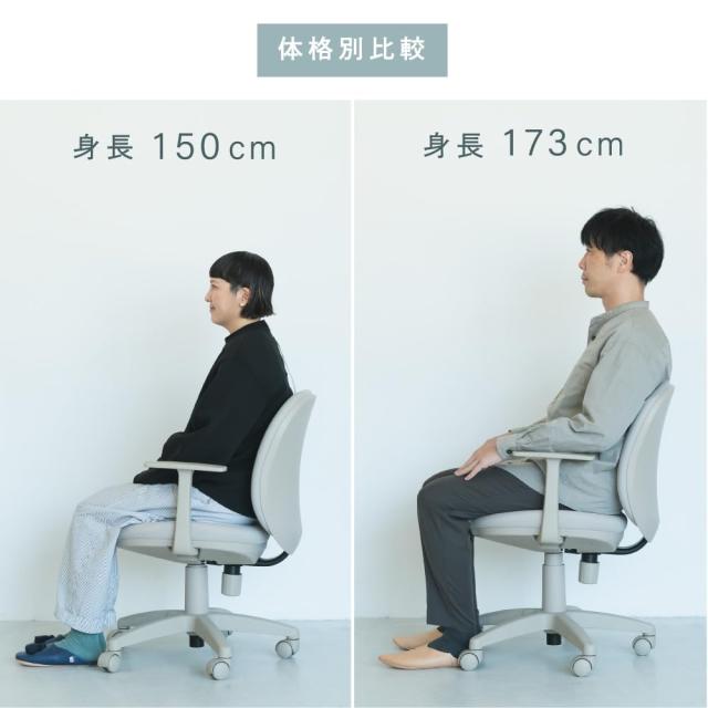 イトーキ ワントーンチェア ストーンベージュ オフィスチェア 【サリダ / ワントーンデザイン / onetone / 背中を支えるミドルバック /_6