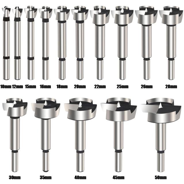 Vearter 10-50mm 15本組 の炭素鋼の穴あけ工具の木工業の自己集中の穴の鋸のキットの木のナイフ用具…_5